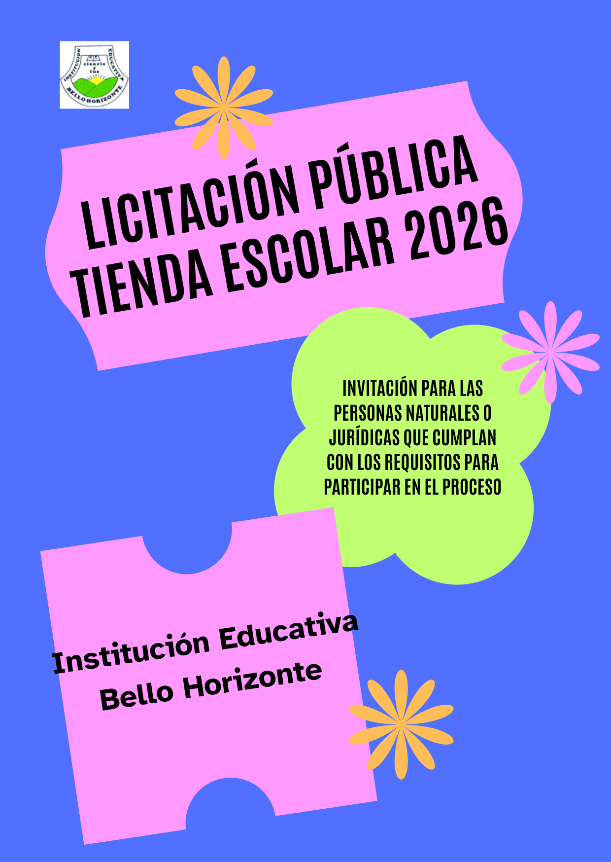 Convocatoria a licitar para la tienda escolar 2026